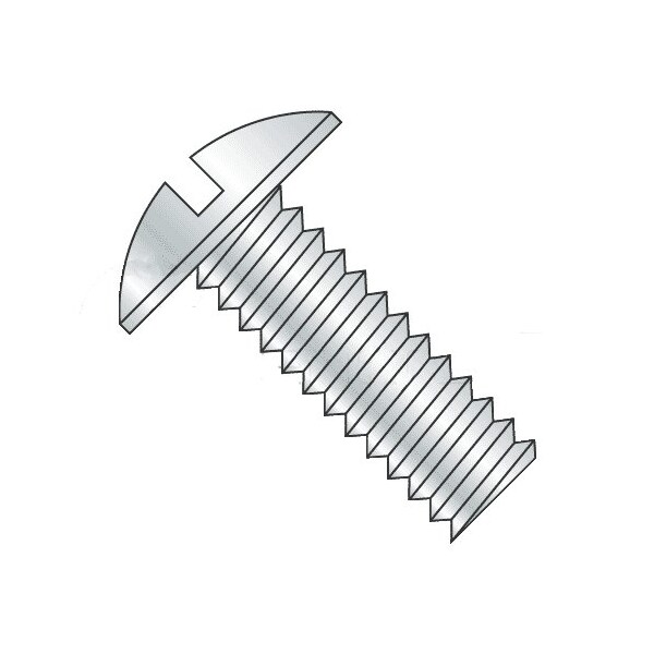Newport Fasteners 5/16"-18 x 2 in Slotted Truss Machine Screw, Zinc Plated Steel, 900 PK 746376-900 - main